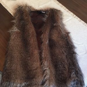 Faux fur vest